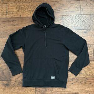 Eddie Bauer Hoodie Men's Black Everyday Pullover Kangaroo Pocket Size Small